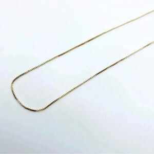 Box Chain Necklace Gold Plated